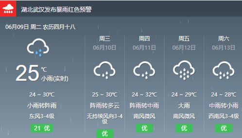 武汉天气预报30天，掌握江城天气变幻，从容应对春夏之交